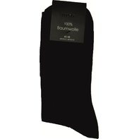 Socks black 100% of cotton 39-42 10 pairs