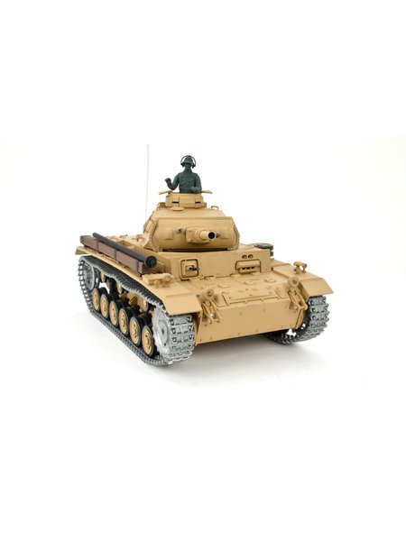 RC Panzer Tauchpanzer III 1:16 Heng Long -Rauch&Sound und 2,4Ghz + Metallkette und Metallgetriebe + PRO