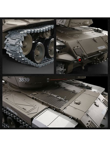 RC Panzer M41 A3 WALKER BULLDOG Heng Long 1:16 mit R&S, Metallgetriebe und Metallketten -2,4Ghz V7.0 -PRO
