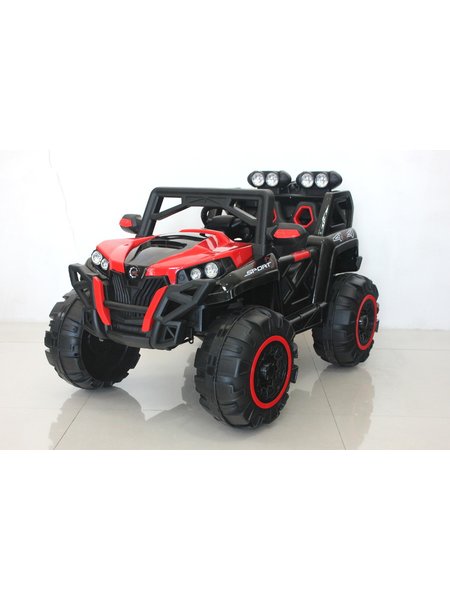 Kinderfahrzeug - Elektro Auto Buggy 898 - 2x 12V7AH Akku und 4 Motoren- 2,4Ghz Ferngesteuert +MP3-Rot