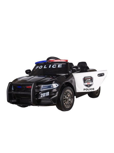 Kinderfahrzeug - Elektro Auto Polizei Design -66 - 12V7AH Akku,2 Motoren- 2,4Ghz Fernsteuerung, MP3