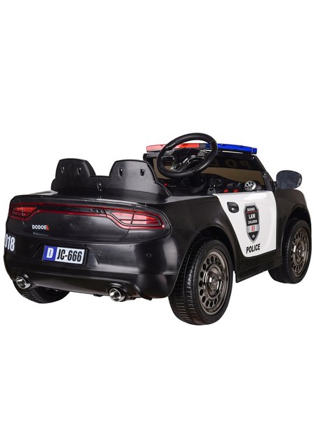 Kinderfahrzeug - Elektro Auto Polizei Design -66 - 12V7AH Akku,2 Motoren- 2,4Ghz Fernsteuerung, MP3
