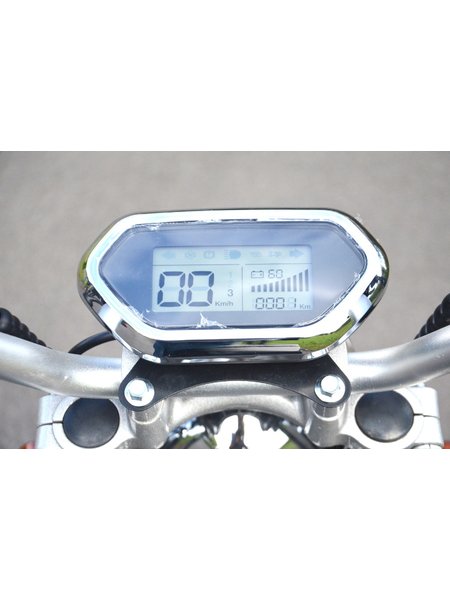 Coco Bike Fat E-Scooter mit Straßenzulassung bis zu 40 km/h schnell - 35km Reichweite, 60V | 1500W | 12AH Akku-Schwarz