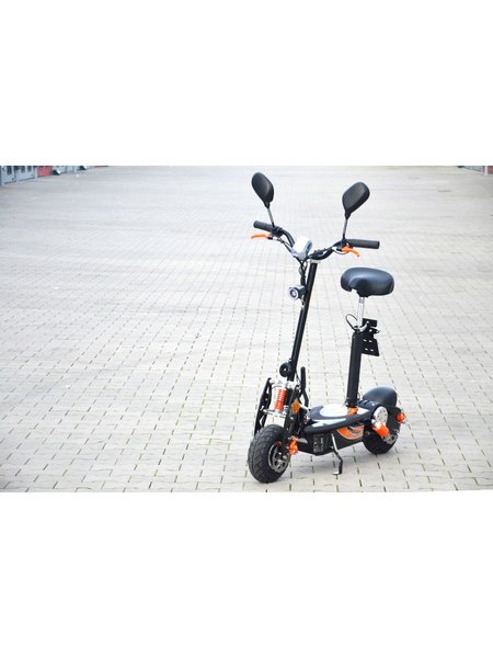 E-Scooter bis zu 35 km/h schnell - 25km Reichweite, 36V | 1000W | 12AH Akku, mit Straßenzulassung -AEEC