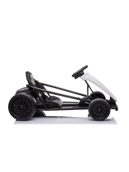Kinder Elektroauto e-Gokart mit 24V und Driftfunktion + 2x 12V9AH Akku und 2 Motoren- weiss