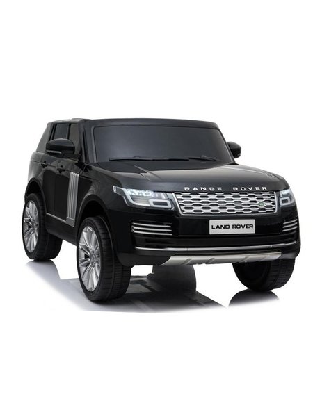 Kinderfahrzeug - Elektro Auto Land Rover Range Rover - lizenziert - 2x 12V7AH, 4 Motoren- 2,4Ghz Fernsteuerung, MP3, Ledersitz+EVA-Schwarz