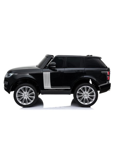 Kinderfahrzeug - Elektro Auto Land Rover Range Rover - lizenziert - 2x 12V7AH, 4 Motoren- 2,4Ghz Fernsteuerung, MP3, Ledersitz+EVA-Schwarz