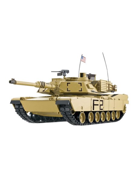 RC Panzer M1A2 Abrams 1:16 Heng Long -Rauch&Sound, Stahlgetriebe, Metallketten, 2,4Ghz V7.0 - Upg-A