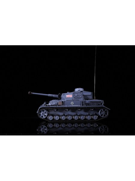 RC Panzer Kampfwagen IV Ausf.F-2 Heng Long 1:16 Grau mit Rauch&Sound, Metallketten und Stahlgetriebe und 2,4Ghz -V7.0 - PRO