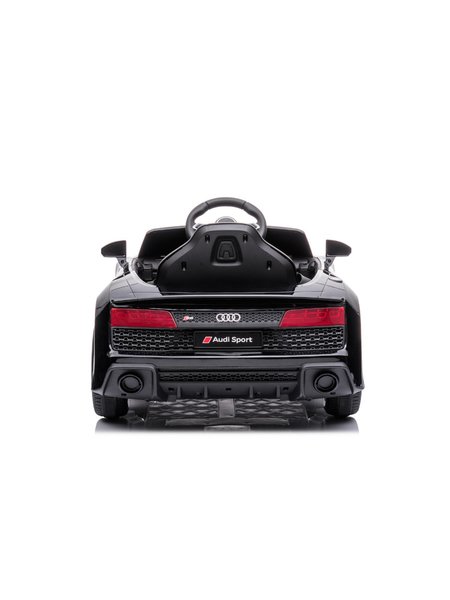 Kinderfahrzeug - Elektro Auto Audi R8 Spyder - lizenziert - 12V7AH Akku und 2 Motoren- 2,4Ghz + MP3 + Leder + EVA-Schwarz