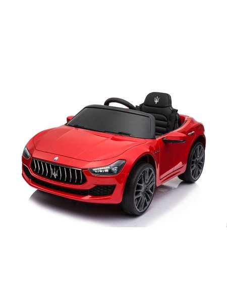 Kinderfahrzeug - Elektro Auto Maserati Ghibli - lizenziert - 12V7AH, 2 Motoren- 2,4Ghz Fernsteuerung, MP3, Ledersitz+EVA