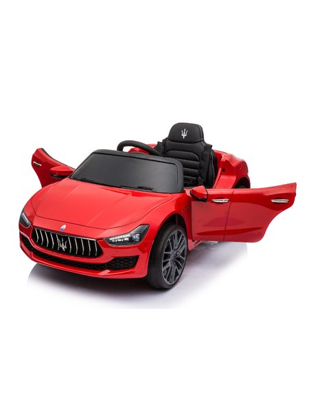 Kinderfahrzeug - Elektro Auto Maserati Ghibli - lizenziert - 12V7AH, 2 Motoren- 2,4Ghz Fernsteuerung, MP3, Ledersitz+EVA
