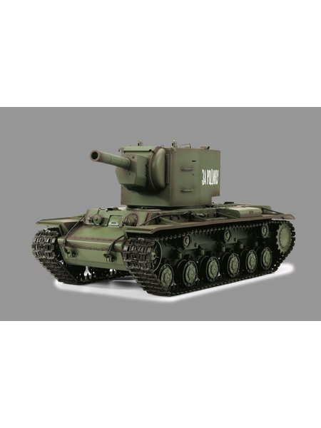 RC Panzer Russicher KV-2 Heng Long 1:16 mit R&S, Metallgetriebe (Stahl) und Metallketten -2,4Ghz -V 7.0 - PRO mit RRZ