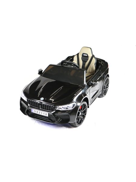 Elektro Kinderfahrzeug BMW M5 Drift Version - lizenziert - 2x 12V7A Akku, 2 Motoren- 2,4Ghz Fernsteuerung, MP3, Ledersitz+EVA