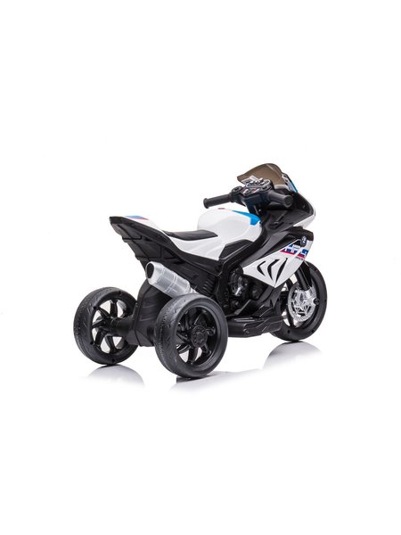 Kinderfahrzeug - Elektro Kindermotorrad - Dreirad - Lizenziert von BMW - Modell HP4-Weiss