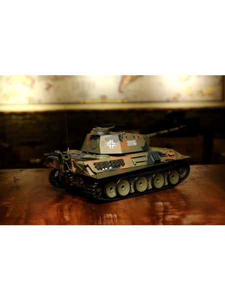 RC Panzer German Panther 1:16 Heng Long -Rauch&Sound+Stahlgetriebe und 2,4Ghz - V7.0 - Pro Modell