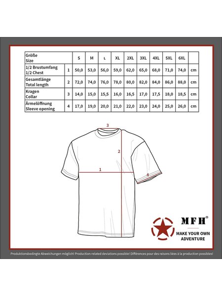 US T-Shirt, halbarm, oliv, 160g/m² 5XL