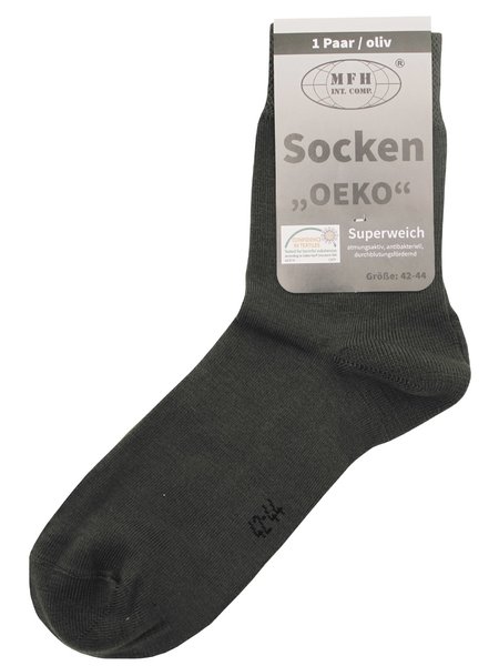 Socken, Oeko, oliv