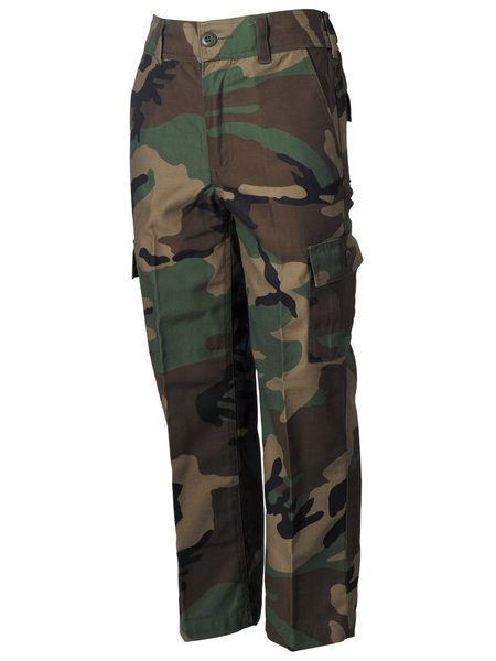 The US child trousers BDU, woodland