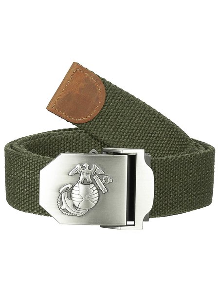 USMC Cintura di pantaloni, olive, 40 mm, il castello di castas di metallo