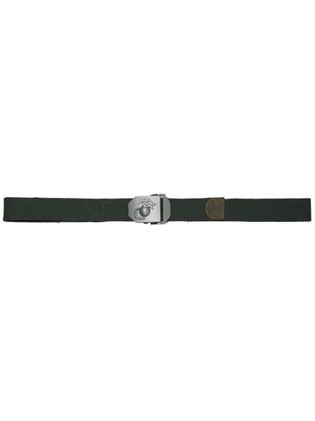 USMC Trousers belt, olive, 40 mm, metal box castle