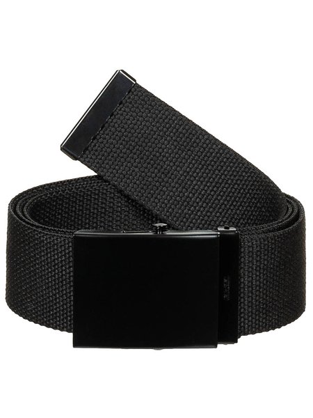 Belt, black, 4.5 cm wide, with metal box castle