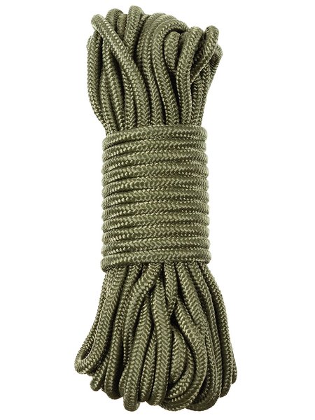 Seil, oliv, 5 mm, 15 Meter