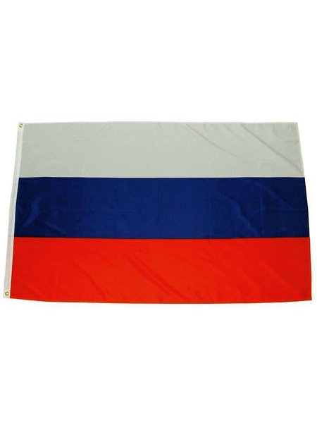 Bandera, Rusia, poliéster, Gr. 90 x 150 cm