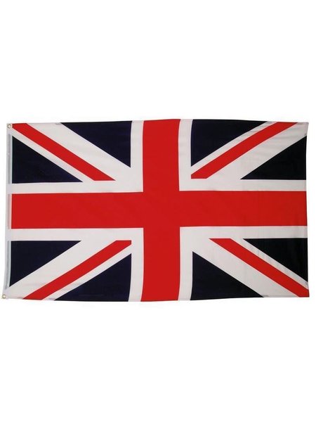 Lippu, Ison-Britannian, polyesterikatkokuituja, Gr. 90 x 150 cm