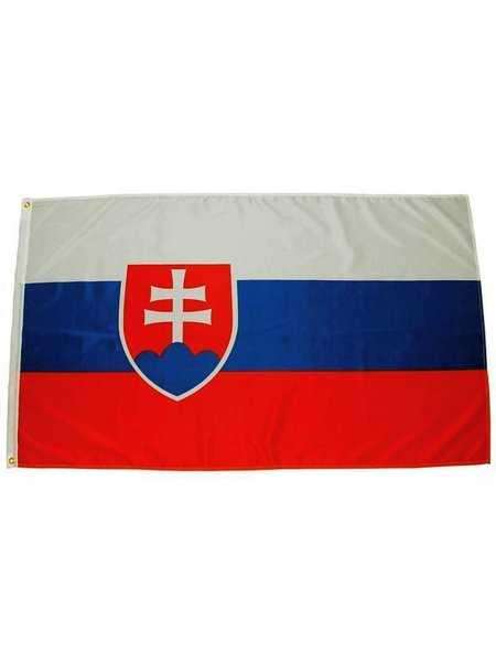 Bandeira, Eslováquia, poliéster, Gr. 90 x 150 cm