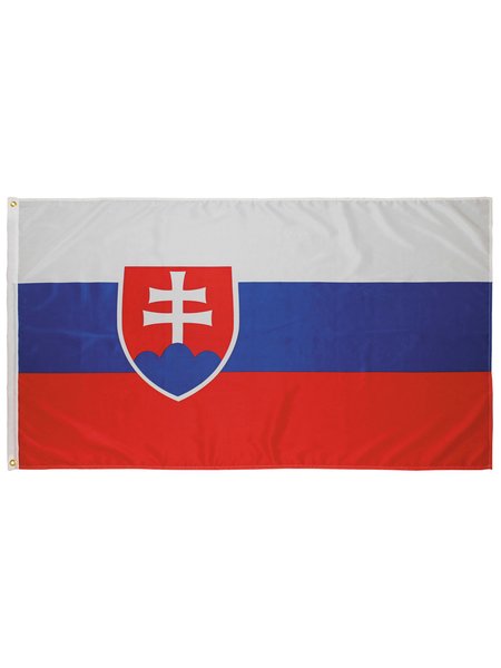 Bandiera, Slovacchia, poliéster, Gr. 90 x 150 cm