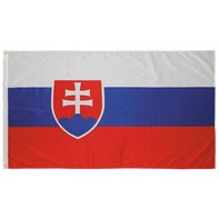 Bandera, Eslovaquia, poliéster, Gr. 90 x 150 cm