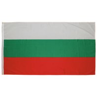 Bandeira, Bulgária, poliéster, Gr. 90 x 150 cm