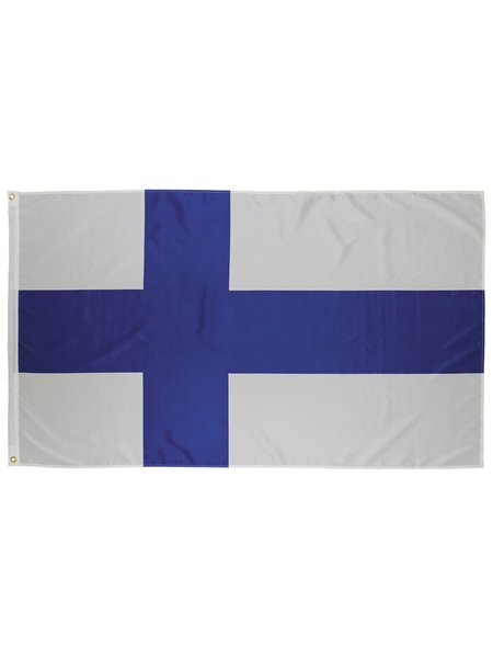 Bandeira, Finlândia, poliéster, Gr. 90 x 150 cm