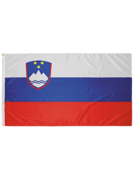 Lippu, Slovenia, polyesterikatkokuituja, Gr. 90 x 150 cm