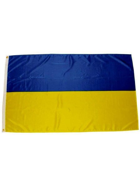 Bandeira, Ucrânia, poliéster, Gr. 90 x 150 cm