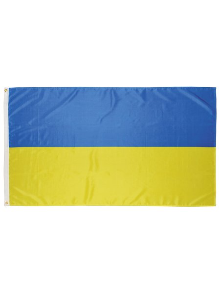 Bandera, Ucrania, poliéster, Gr. 90 x 150 cm