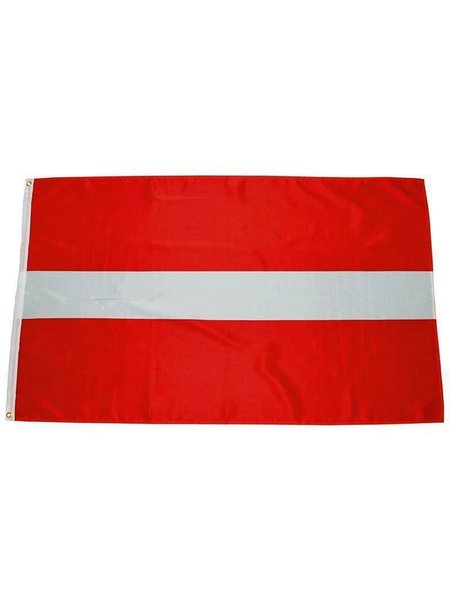Bandeira, Letónia, poliéster, Gr. 90 x 150 cm