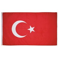 Bandiera, Turchia, poliéster, Gr. 90 x 150 cm