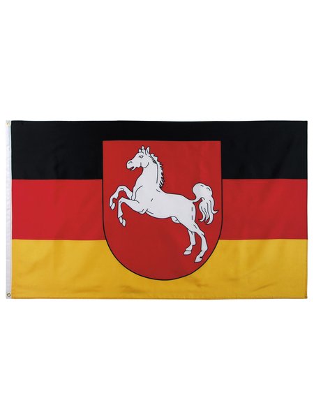 Fahne, Niedersachsen, Polyester, Gr. 90x150 cm