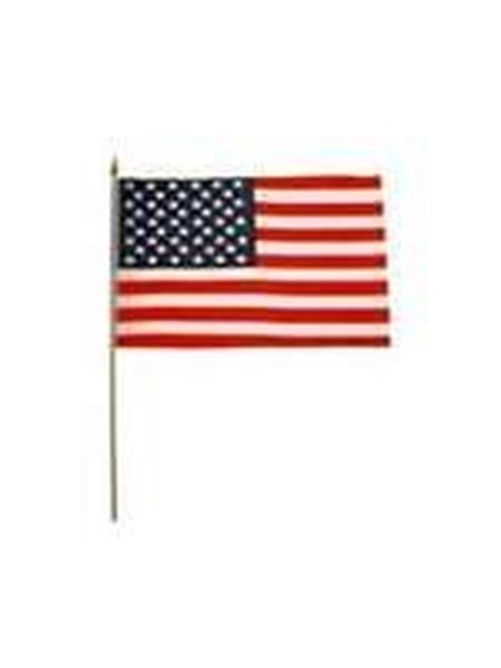 Bandera, EE.UU., poliéster, mango de madera, Gr. 30x45 cm