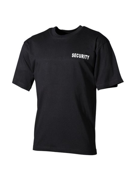 T-Shirt, Schwarz, Security, bedruckt S