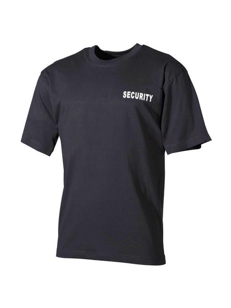T-Shirt, Schwarz, Security, bedruckt S