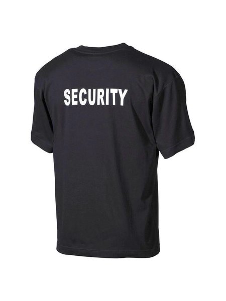 T-Shirt, Schwarz, Security, bedruckt XXXXL