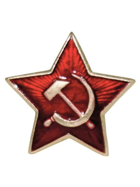 Russian red star Largely orig the USSR badge emblem ANEW