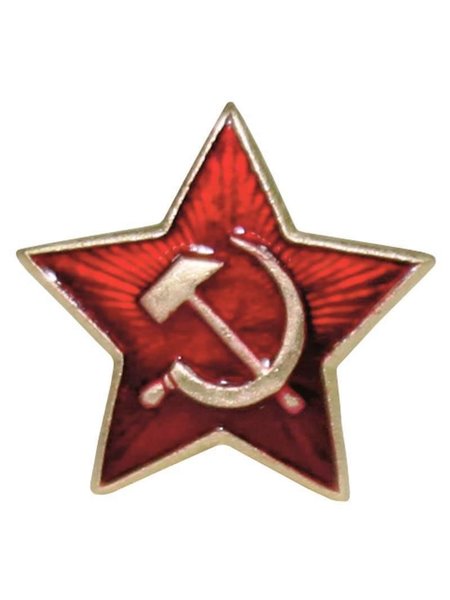 Hollín. Estrella roja un poquito orig la URSS la insignia el emblema DE NUEVO