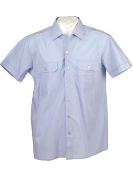Het federale leger Diensthemd blouse dames lichtblauwe korte arm gebr. 36