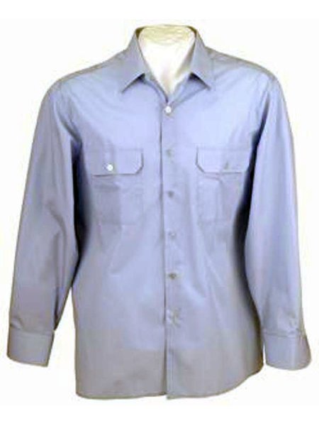BW Las señoras Diensthemd la blusa azul claro pobre largo gebr. 36