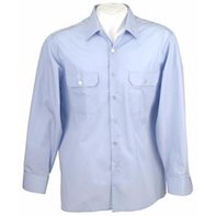 BW Las señoras Diensthemd la blusa azul claro pobre largo...