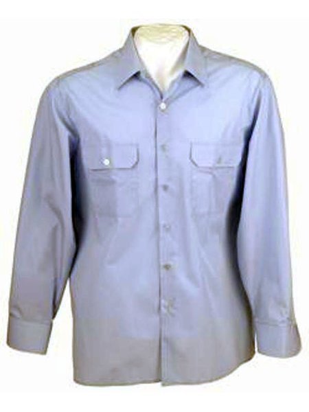 BW Las señoras Diensthemd la blusa azul claro pobre largo gebr. 54